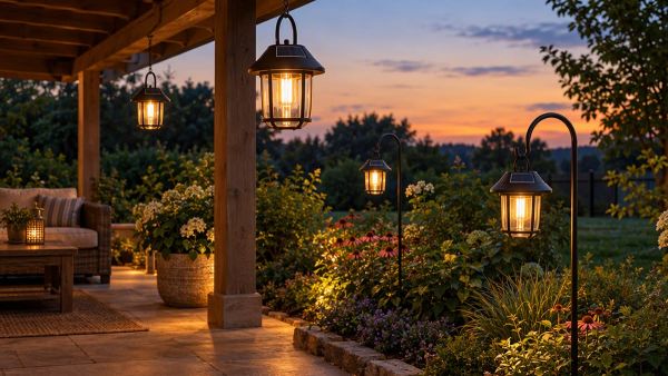 Les meilleurs lampadaires extérieurs pour illuminer votre terrasse