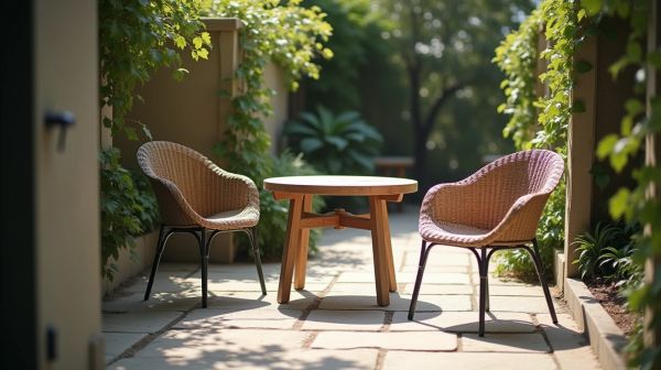 Petite terrasse : choisir un mobilier d'extérieur qui ne l'écrase pas