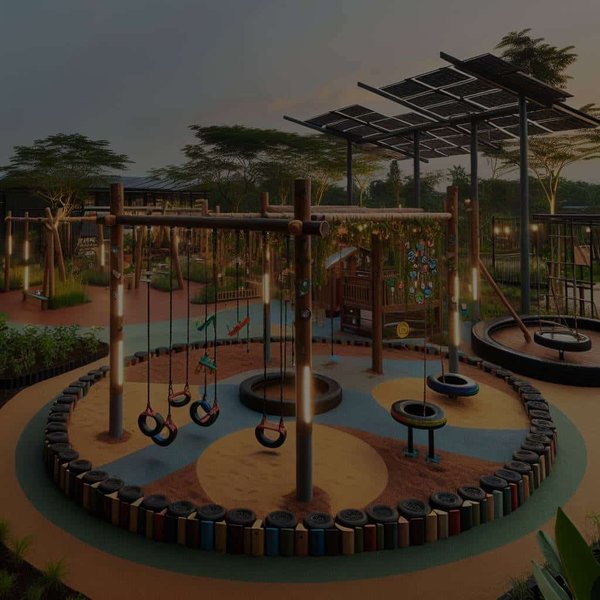 Quelle méthode pour construire une aire de jeux extérieure durable pour enfants ?